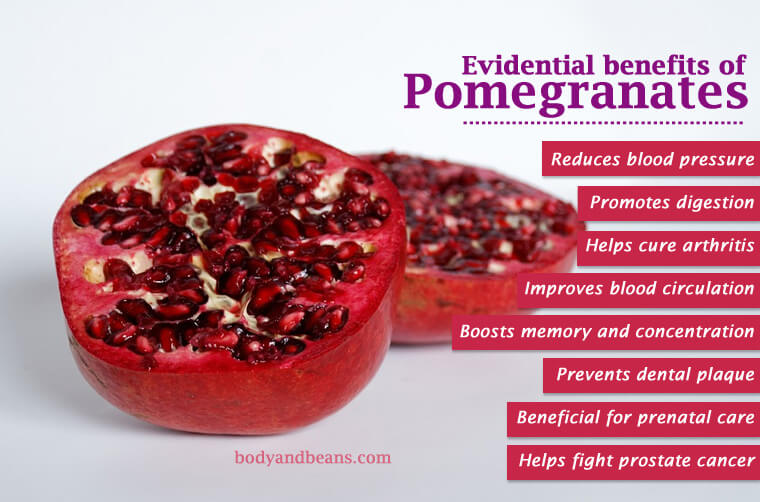 What are the health benefits of pomegranates?