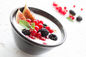 Healthy breakfast idea - fruits salad