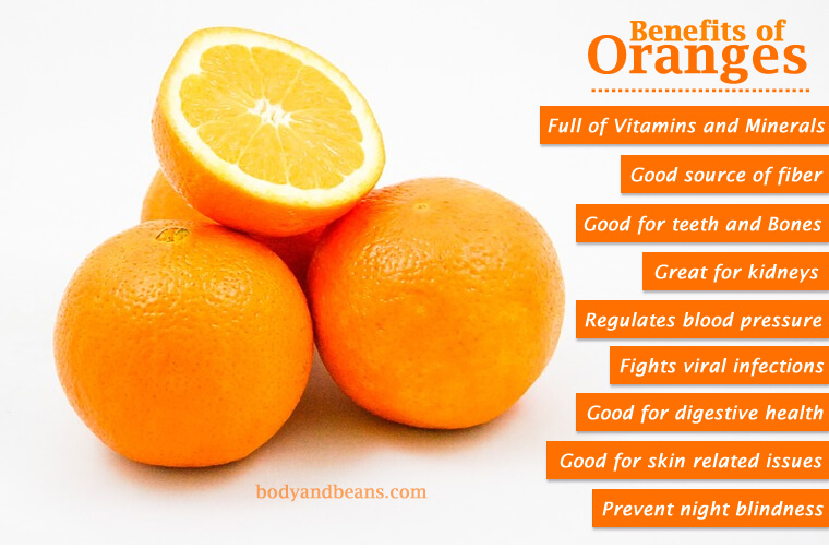 Health benefits of oranges