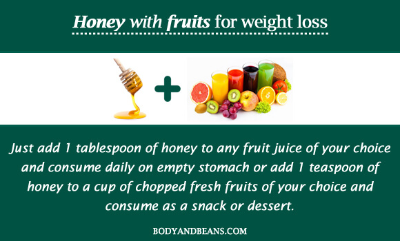 Honey with fruits for weight loss