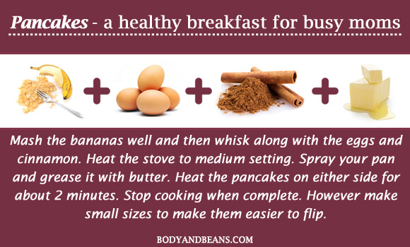 Pancakes - a healthy breakfast for busy moms