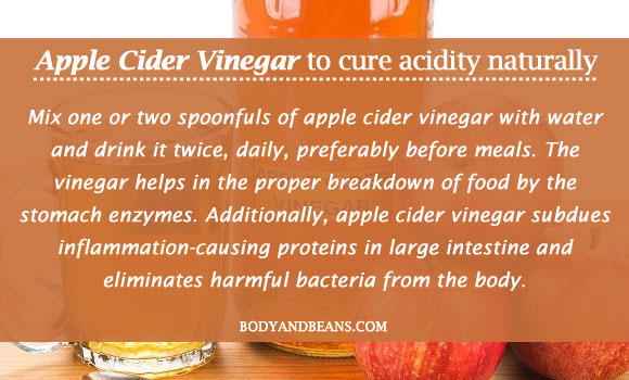 Apple Cider Vinegar to cure acidity naturally