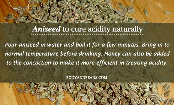 Aniseed to cure acidity naturally