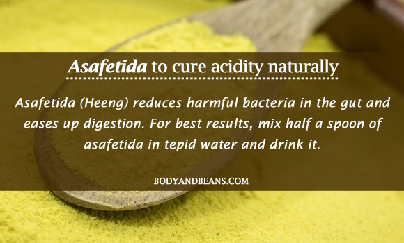 Asafetida to cure acidity naturally