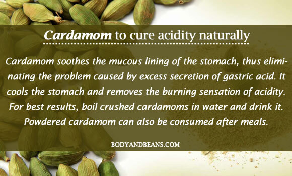 Cardamom to cure acidity naturally