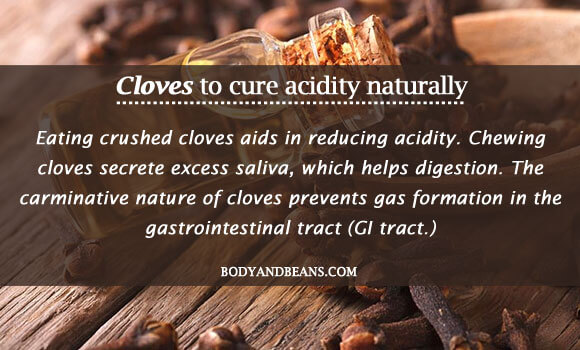 Cloves to cure acidity naturally