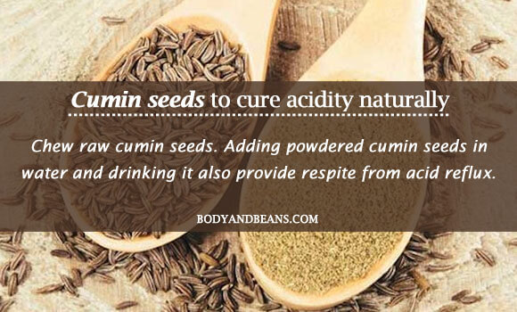 Cumin seeds to cure acidity naturally