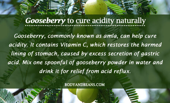 Gooseberry to cure acidity naturally