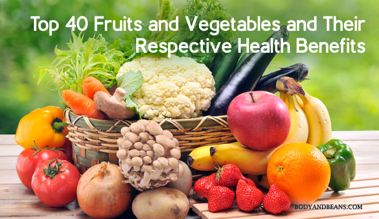 Top Fruits and Vegetables With Their Respective Health Benefits