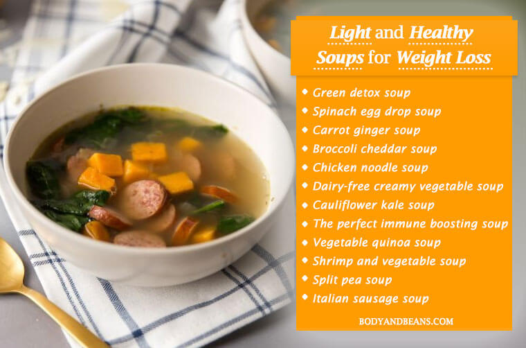 15 Light and Healthy Soups for Weight Loss and Good Health