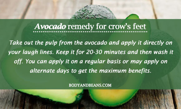 avocado remedy for crow's feet