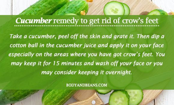 cucumber remedy for crow's feet