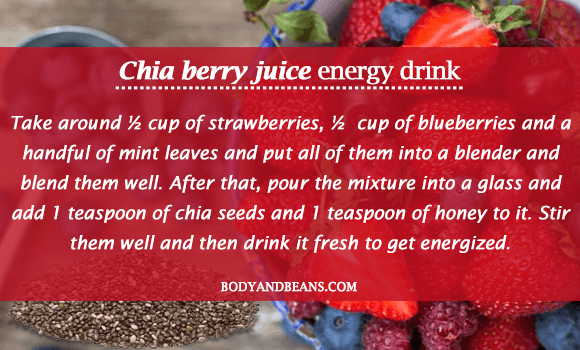 Chia Berry Juice - Homemade Energy Drink