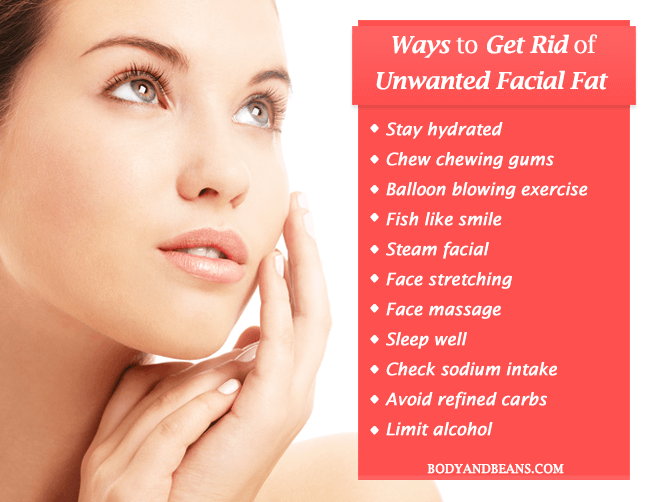 How to get rid of unwanted facial fat easily at home