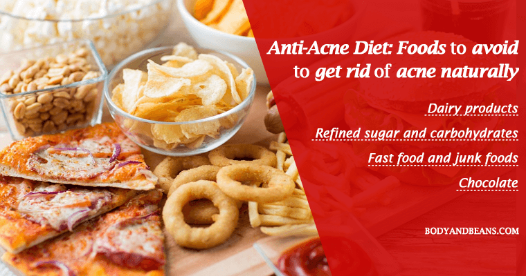 Anti-acne diet: foods to eat to get rid of acne